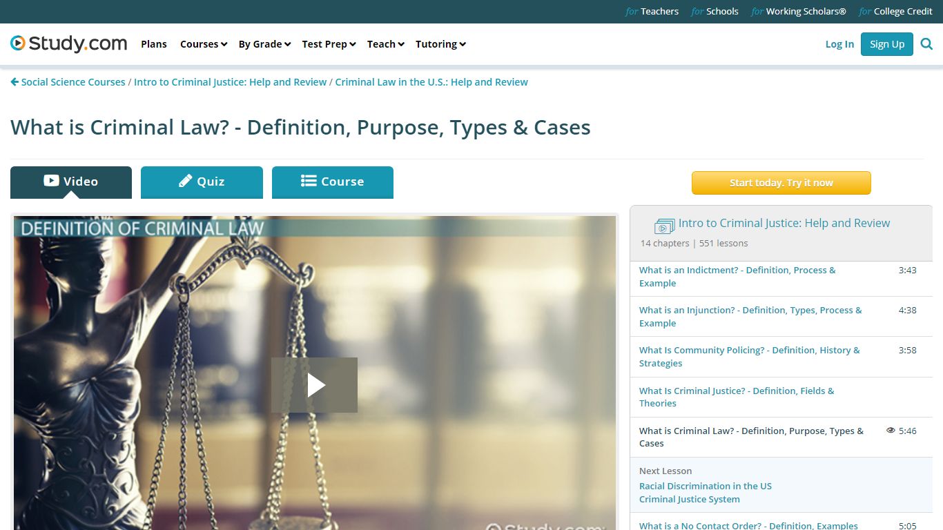 What is Criminal Law? - Definition, Purpose, Types & Cases